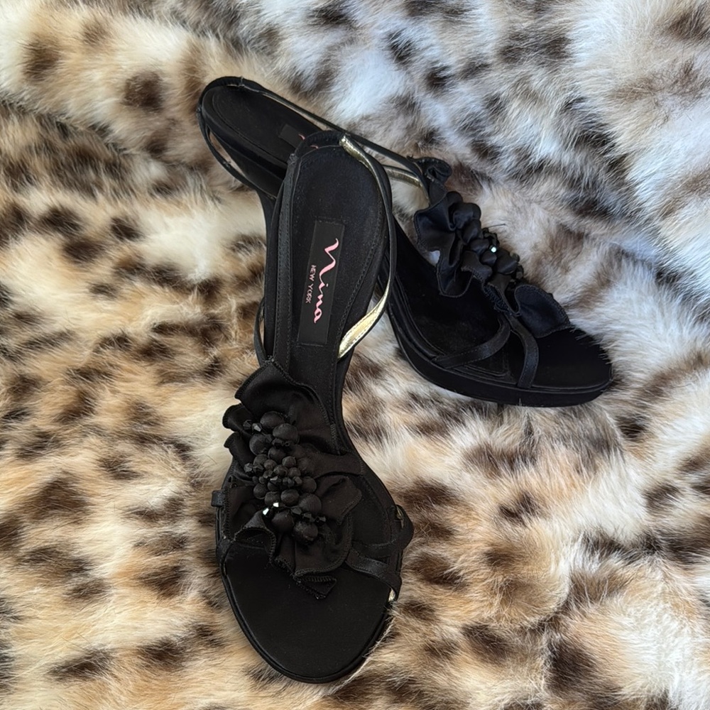 Nina Black Women's Sandals